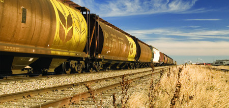transport trein spoorwegen canada graantransport