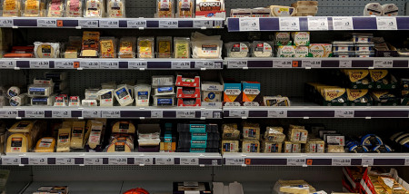 supermarkt Engeland zuivelconsumptie