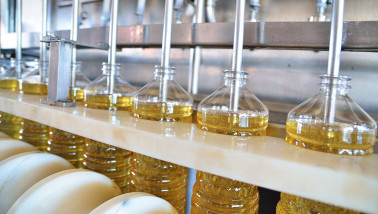 Productie van zonnebloemolie, eetbare olie