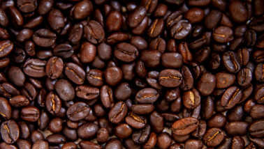 Koffiebonen in close-up