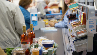 supermarkt boodschappen kassa voedselprijs
