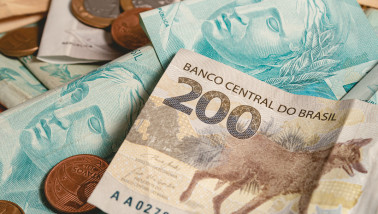 Braziliaanse bankbiljetten in close-up