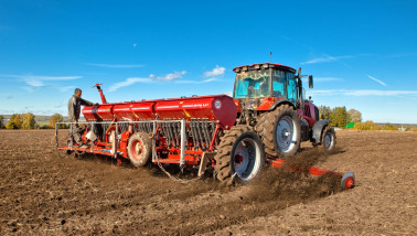 Zaaiwerkzaamheden in wintertarwe