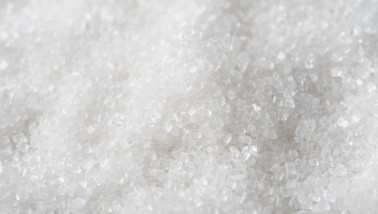 Close-up van suikerkorrels