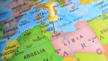 Kaart van Tripoli, de hoofdstad van Libië