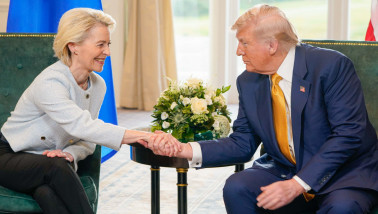 Trump Ursula von der Leyen