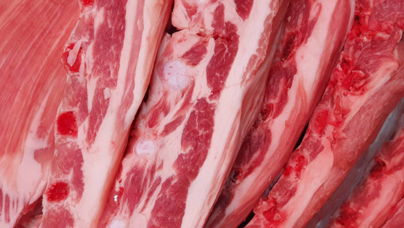 Verse stukken varkensvlees