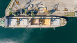 graanexport Scheepvaart vrachtschip